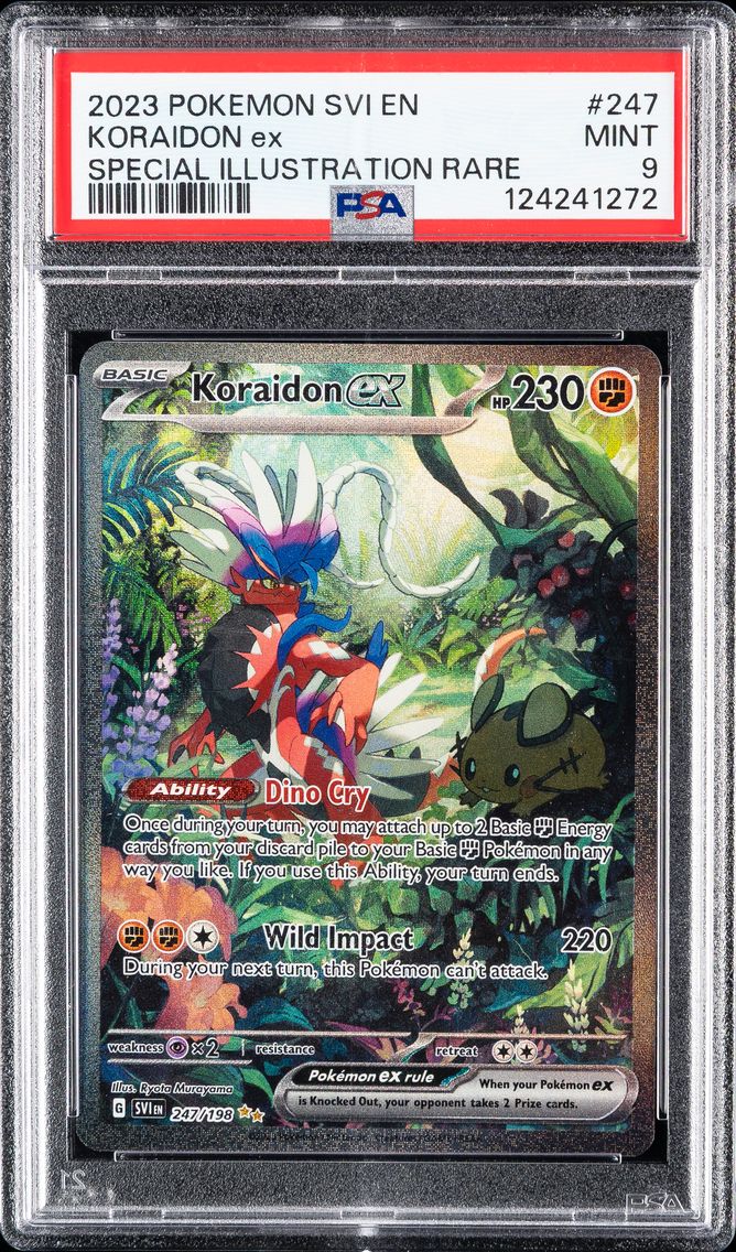 2023 #247 Koraidon EX PSA 9 Svi EN-Scarlet & Violet Pokemon